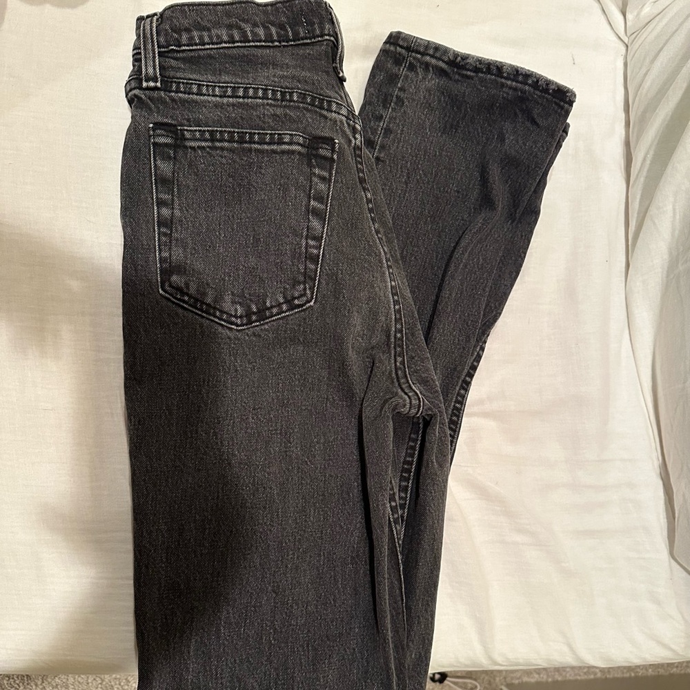Abercrombie & Fitch 90s straight ultra high rise jeans, black wash